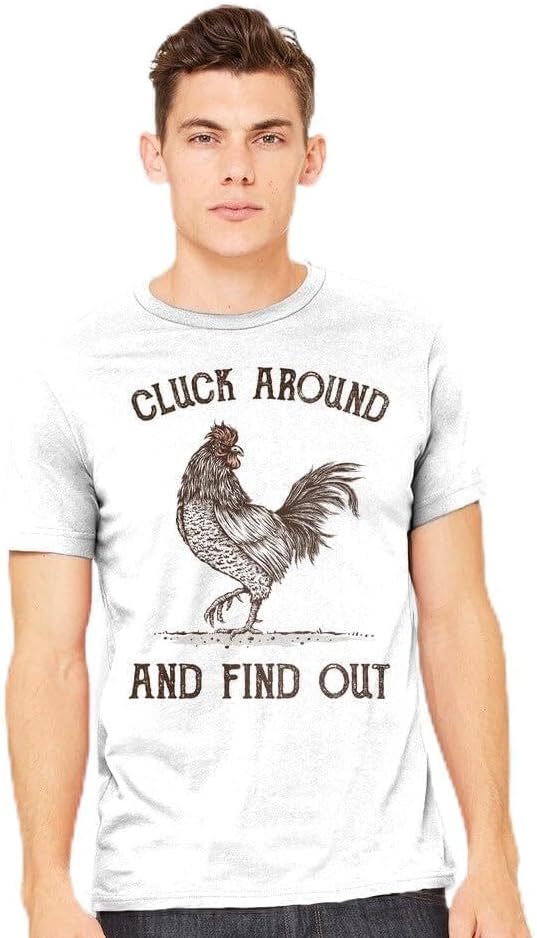 Color Grey TeeFury - Cluck Around and Find Out - Mens Animal, T-Shirt