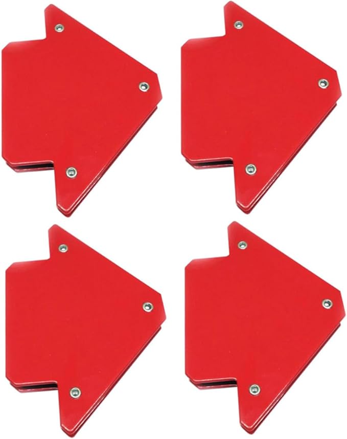 jojofuny Welding Angle Magnet 4pcs Positioner Arrow Shape High Strength Hold for 4590135 Degree Welding Soldering