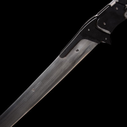 Samuel Rodrigues/Raiden Sword Japanes Game Cosplay Prop Metal Upgraded Version Katana Black/Red not Sharp (but has sharp, pointed tip)