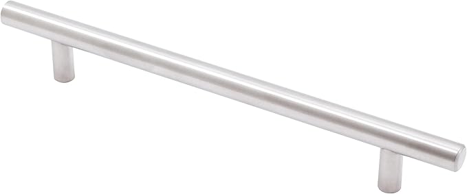 Stone Harbor Hardware Bar Cabinet Pull, 160 Millimeters, 220mm Overall Length, Satin Stainless Steel