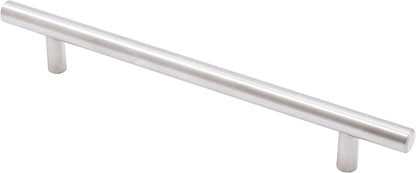 Stone Harbor Hardware Bar Cabinet Pull, 160 Millimeters, 220mm Overall Length, Satin Stainless Steel