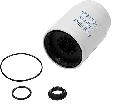 6.6 Duramax Diesel Fuel Filter with Seals  for 2001-2016 Chevy Silverado 2500 HD 3500 HD Express GMC Sierra 2500HD 3500HD Savana  Replaces TP3018, TP3012, 12664429, 12633243