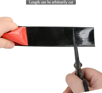 Floor Transition Strip Self Adhesive Flooring Threshold 2" Wide Rubber Transition Strip Vinyl Floor Flat Divider Strip Edge Trim Laminate Floor Gap Covering (20 Ft, Black)