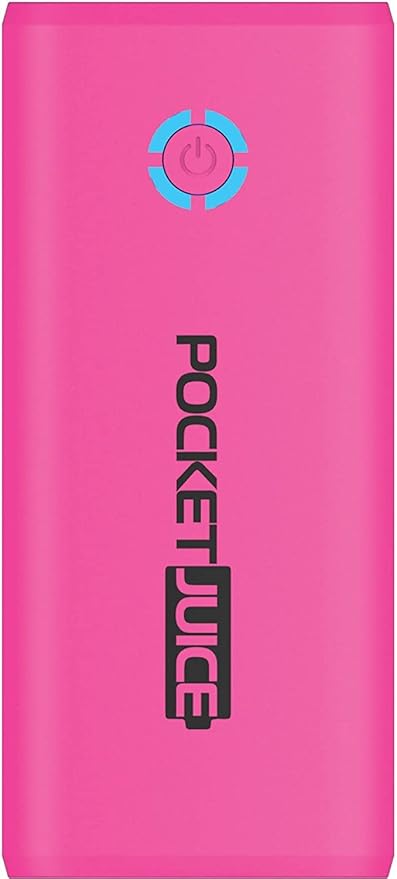 Tzumi tzumi PocketJuice Mini Portable Charger - 4,000 mAh High-Speed Single USB Port - Compatible with All iPhone and Android Devices & Includes Mini Android-Compatible Micro-USB Cable (Pink) (2)