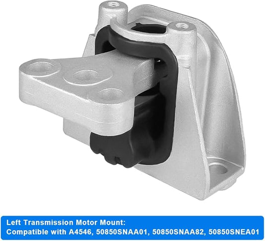 JDMON 1Pcs Engine Motor Left Transmission Mount Replacement for Honda Civic 1.8L 2006 2007 2008 2009 2010 2011 Compatible with A4546, 50850SNAA01, 50850SNAA82