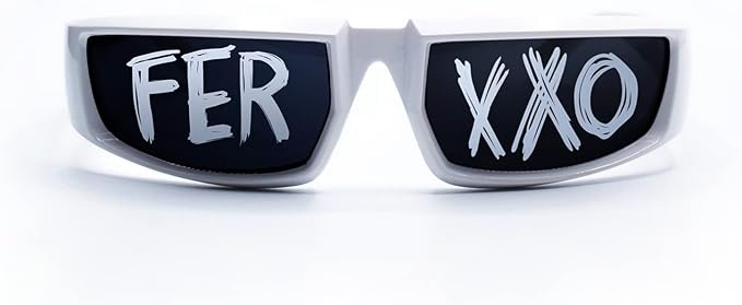 Ferxxxo Glasses, Gafas del ferxxxo, Feliz cumpleanos ferxxxo, Ferxxxo Merch, Sports Sunglasses (White)