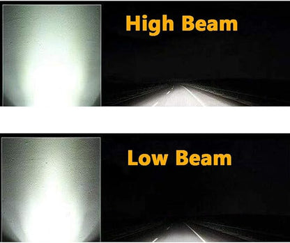 Black Pair 45w 7x6 5x7 Inch Headlights 6052 6054 H5054 H6054 HiLow Sealed Beam Replacement Compatible With Chevy Express Cargo Van 1500 2500 3500 Jeep Toyota Pickup Dodge Ford F250 E350