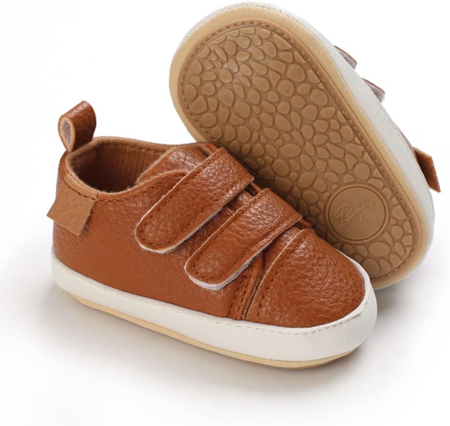Baby Boys Girls Shoes Non-Slip Rubber Sole Sneakers Infant First Walking Toddler Crib Shoes Newborn Loafers Flats.