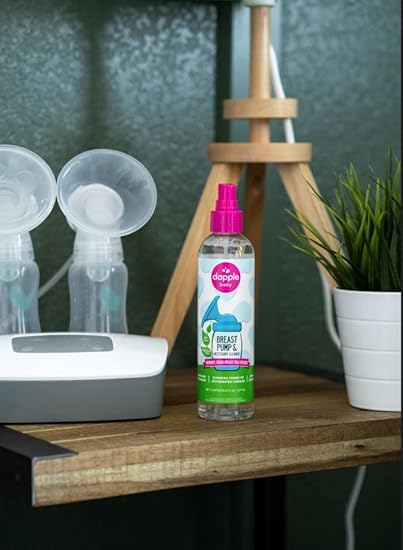 dapple Breast Pump Cleaner Spray Baby, 8 Fl Oz Bottle, Unscented, Plant Based  Hypoallergenic - Removes Milk Residue - Easy Rinse Formula With Oxygenated Vinegar