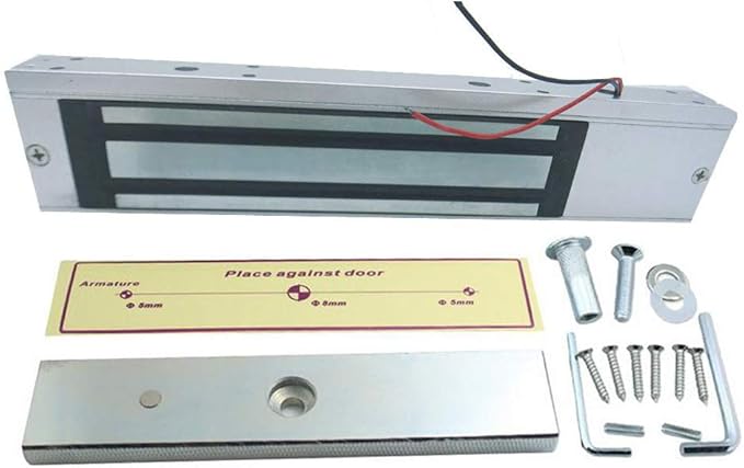 280KG (600LB) Access Control System Single Door Lock 12V Electric Magnetic Electromagnetic Locks Holding Force Magnetic Lock for Door