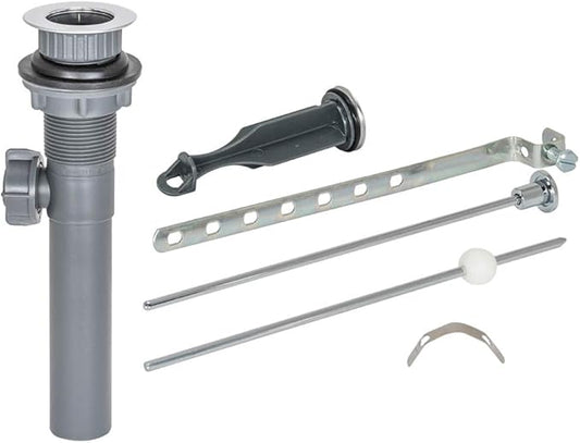 EZ-FLO 10908 ABS Pop-Up Assembly, 10 x 2.3 x 2.6, Gray