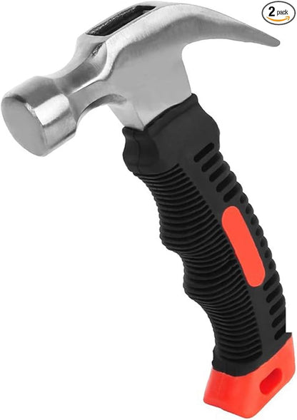cSeao 2-Pack Small Camping Claw Hammer, 8oz, Teal Magnetic Hammer