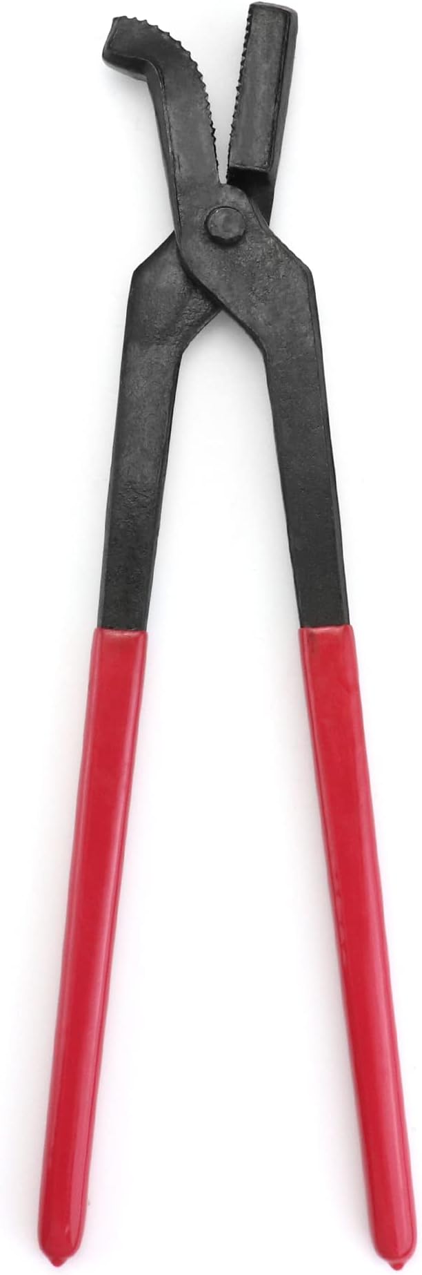 QWORK Horseshoe Pliers, 14" Horseshoe Nails Clincher, Hoof Nail Clincher Care Farrier Tool, Steel, Hoof Nippers, for Trimming Horse Hooves, 1 Pack