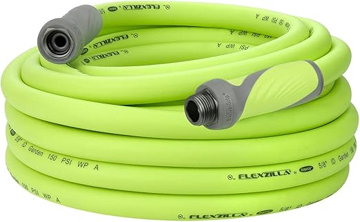 Flexzilla Garden Hose with SwivelGrip, 5/8 in. x 50 ft., Heavy Duty, Lightweight, Drinking Water Safe, ZillaGreen - HFZG550YWS-E