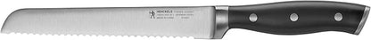 HENCKELS Forged Accent Razor-Sharp 7-inch Hollow Edge Santoku Knife, White Handle, German Engineered Informed by 100 Years of Mastery