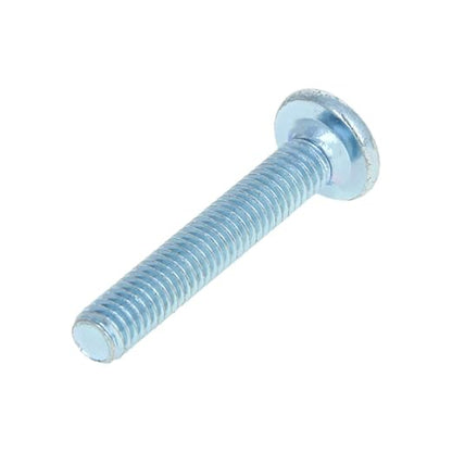 Yinpecly 20PCS M6x35mm Hex Socket Flat Head Screws Furniture Bolts Fastener Countersunk Connector Screws, Full Thread, Carbon Steel, Blue White Tone