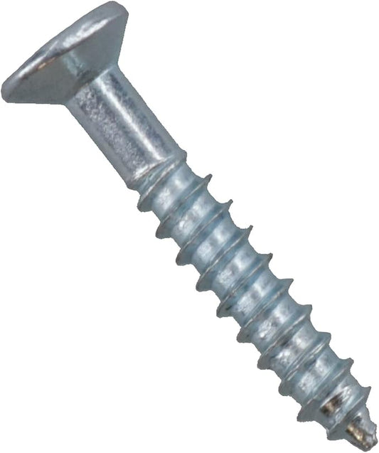 4mm x 25mm PZ2 Countersunk Wood Screws Fasteners with Raw Plugs 24pc