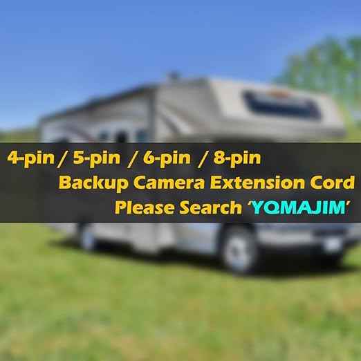 YQMAJIM Rear view extension cable for dash cam (4 pins, 6 feet), rearview mirror camera cable, backup extension cable
