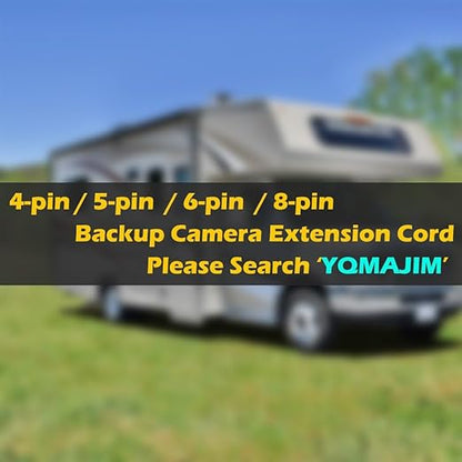 YQMAJIM Rear view extension cable for dash cam (4 pins, 6 feet), rearview mirror camera cable, backup extension cable