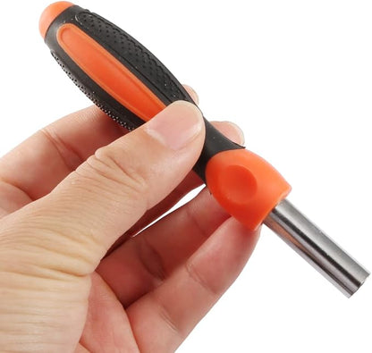 uxcell Screwdriver Non-Slip Wrench Handle 14 Inch Drive Magnetic Bit Holding Handle 4.8inch Length