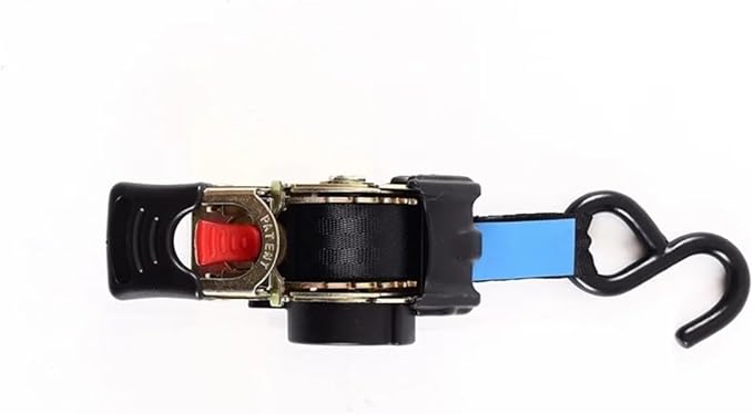 DAZHIDZ Auto Retractable Ratchet Tie Down Starp Belts Single Hook Universal Motorcycle Tools Convenient Fast Binding Prevent Falling(1 pc)