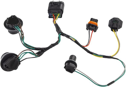 Compatible with Headlight Wiring Harness GMC Sierra 1500 2007 2008 2009 2010 2011 2012 2013 and GMC Sierra 2500 HD 3500 HD 2007 to 2014, Headlamp Wiring Harness, Front Lamp Socket Wire 15841610