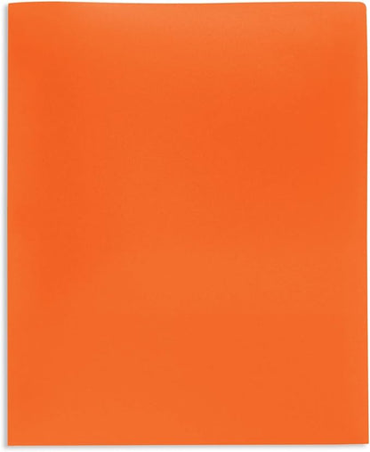 Office Depot¬Æ Brand School-Grade 2-Pocket Poly Folder, Letter Size, Orange