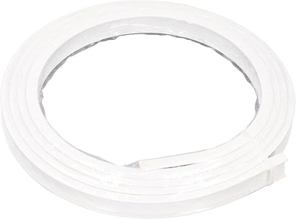 Curtain Track, Bendable Curved Curtain Rail, Mute Smooth Slider Track for for Home, Office, and Hotel Privacy Divider, White