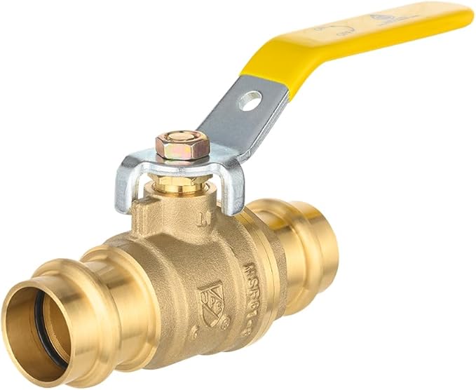 EFIELD 34" Press X Press Ball Valve with EPDM O-ring,14- Turn Full Port Shut Off Stop Ball Valve For Copper Tubing Connection (1),(VALVE243)