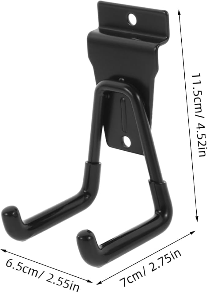 2pcs Metal Hooks Wall Mount Hanging Hooks Storage Heavy Duty Hanger for Bike