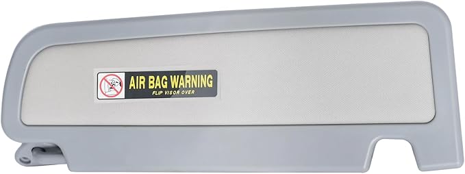 Gray Sun Visor Sunvisor Left Driver Side Compatible with Civic 2006 2007 2008 2009 2010 2011 Replaces 83280-SNA-A01ZC 83280SNAA01ZC Without LED Light