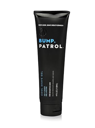 Bump Patrol Cool Shave Gel - Sensitive Clear Shaving Gel With Menthol Prevents Razor Burn, Bumps, Ingrown Hair - 4 Ounces