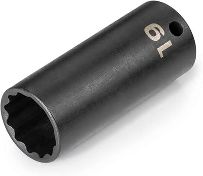 TEKTON 38 Inch Drive x 19 mm Deep 12-Point Impact Socket  SID13319