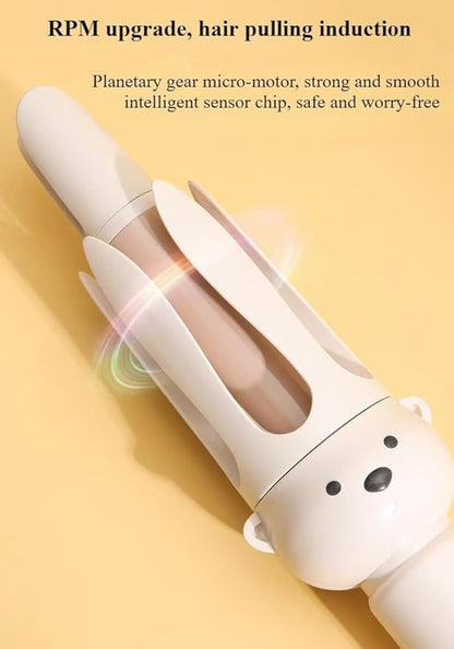 Fully Automatic Curling Stick Lazy Curling Tool Electric Rotary Curler Large Without damaging Hair 28mm Comfort Hair Curler– for use on Medium and Long Hair