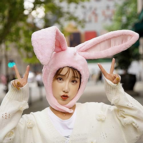 Easter Bunny Hat Ear Funny Plush Hood Women Costume Rabbit Hat Cosplay Halloween Party Holiday Hat
