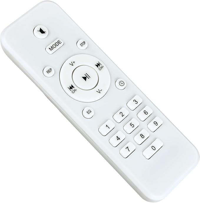 Allimity Replaced white remote control for Klim B4 CD player Radio Boombox