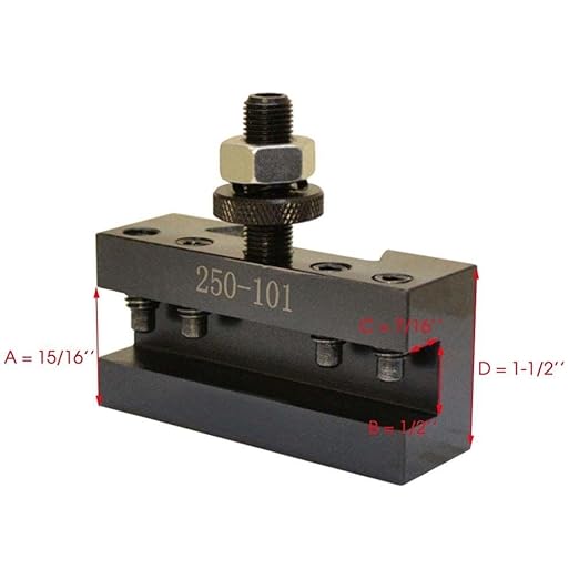 6-12" AXA Quick Change CNC Tool Post Turning Facing Holder 1# 250-101 and Boring Turning Holder 250-102#2 Set