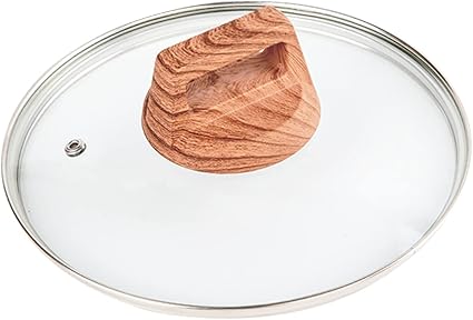 Ciieeo Tempered Glass Pot Lid Cooking Cover Anti-Oil Splashing Visible Design for Safe Convenient Cooking