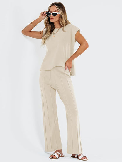 LILLUSORY 2 Piece Lounge Sets for Women Spring Vacation 2026 Summer Outfits Matchin
