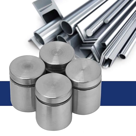4pcs Stainless Steel Advertise Fixing Pins, Glass Standoff Mounting Bolts Glass Mounting Standoff Nail Wall Mount Standoff Holder fir Sign Mounting Hardware 25x253040mm(25  25MM)