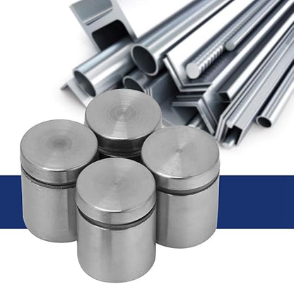 4pcs Stainless Steel Advertise Fixing Pins, Glass Standoff Mounting Bolts Glass Mounting Standoff Nail Wall Mount Standoff Holder fir Sign Mounting Hardware 25x253040mm(25  25MM)