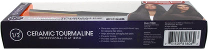 Kiss Red Flat Iron 0.5 Inch Ceramic Tourmaline