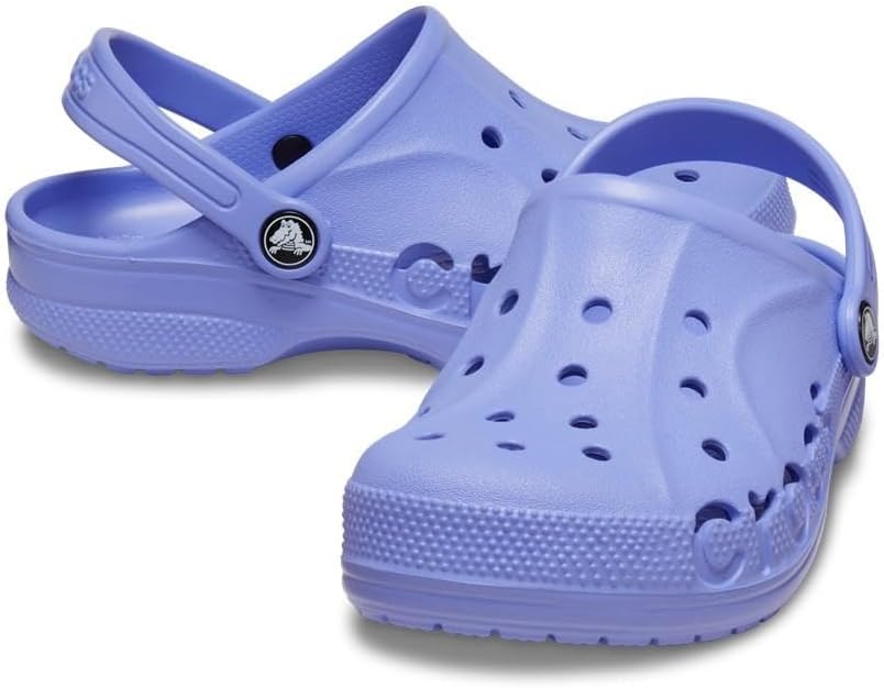 2-3 years old Crocs Kids' Classic Glitter Clog, Purple Digital.
