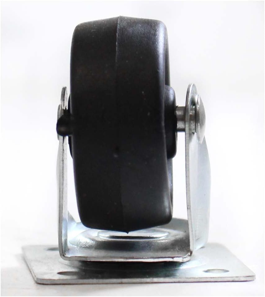 HELIOS 4 Piece 40MM (1-1/2 inch) Casters (Fixed Position) - | Ideal for Carts, Furniture & Classroom Equipment | Non-Locking Durable metal Wheels