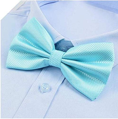 Men's Pre Tied Solid Bow Ties Wedding Party Adjustable Bowties Necktie