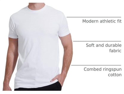 True Classic Mens T-Shirts – Short Sleeve Crew Neck T Shirts for Man, Cotton Blend Plain Novelty Men's T-Shirts
