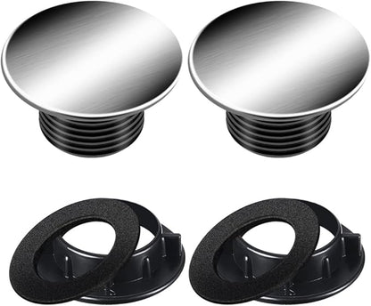 Sink Tap Hole Cover Kitchen Faucet Hole Cover Brushed Stainless Steel (1 to 1.6 Inch in Diameter) (1.10-1.60 inch)