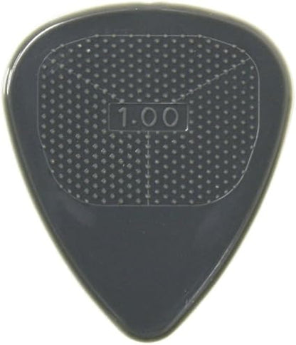 D'Andrea Snarling Dog Brain Nylon Guitar Picks 12 Pack with Tin Box (Grey, 1.00mm)