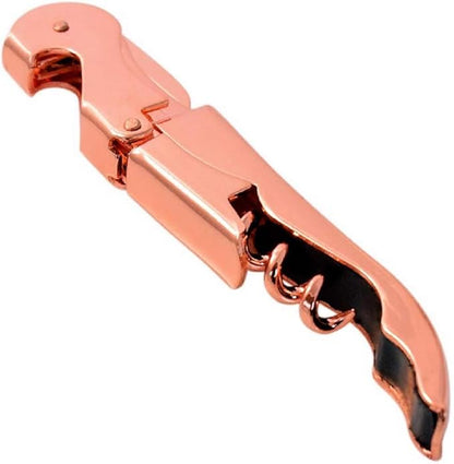 Copper Plated Corkscrew Double Hinge Waiters Wine KeyBottle Opener  COP
