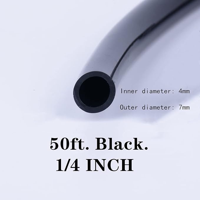 50ft 14 inch Drip Irrigation Tubing, Blank Distribution Line Water Hose Garden Watering Tube for Garden Irrigation System